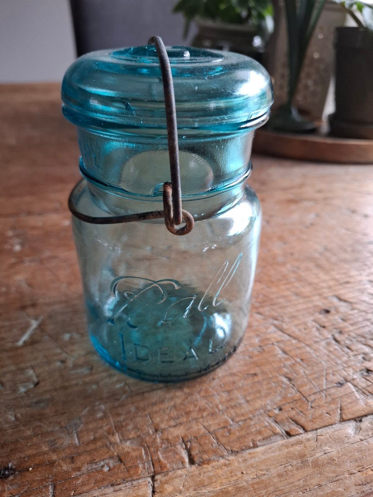 Mason Ball Jar  Weckpot - Blauw Glas, Ophalen of Verzenden