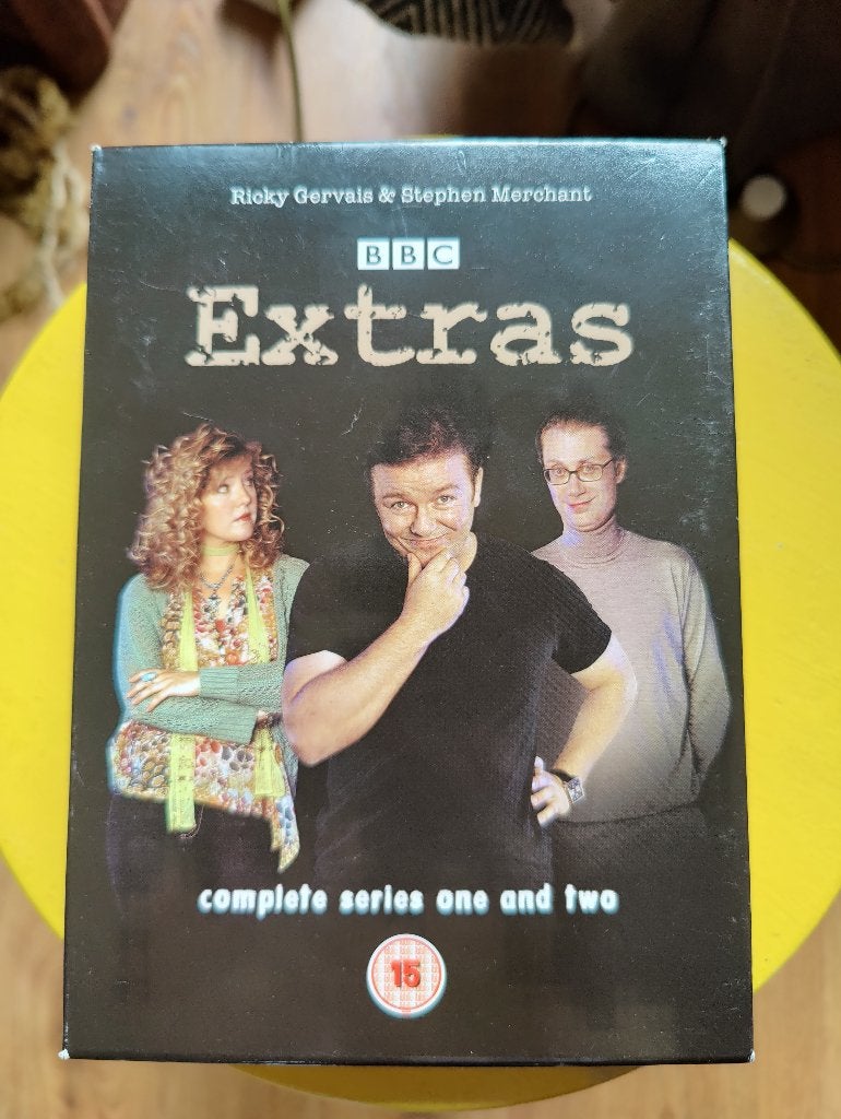 Extras - Seizoen 1-2 - DVD set - Ricky Gervais, Alle leeftijden, Ophalen of Verzenden, Zo goed als nieuw, Komedie