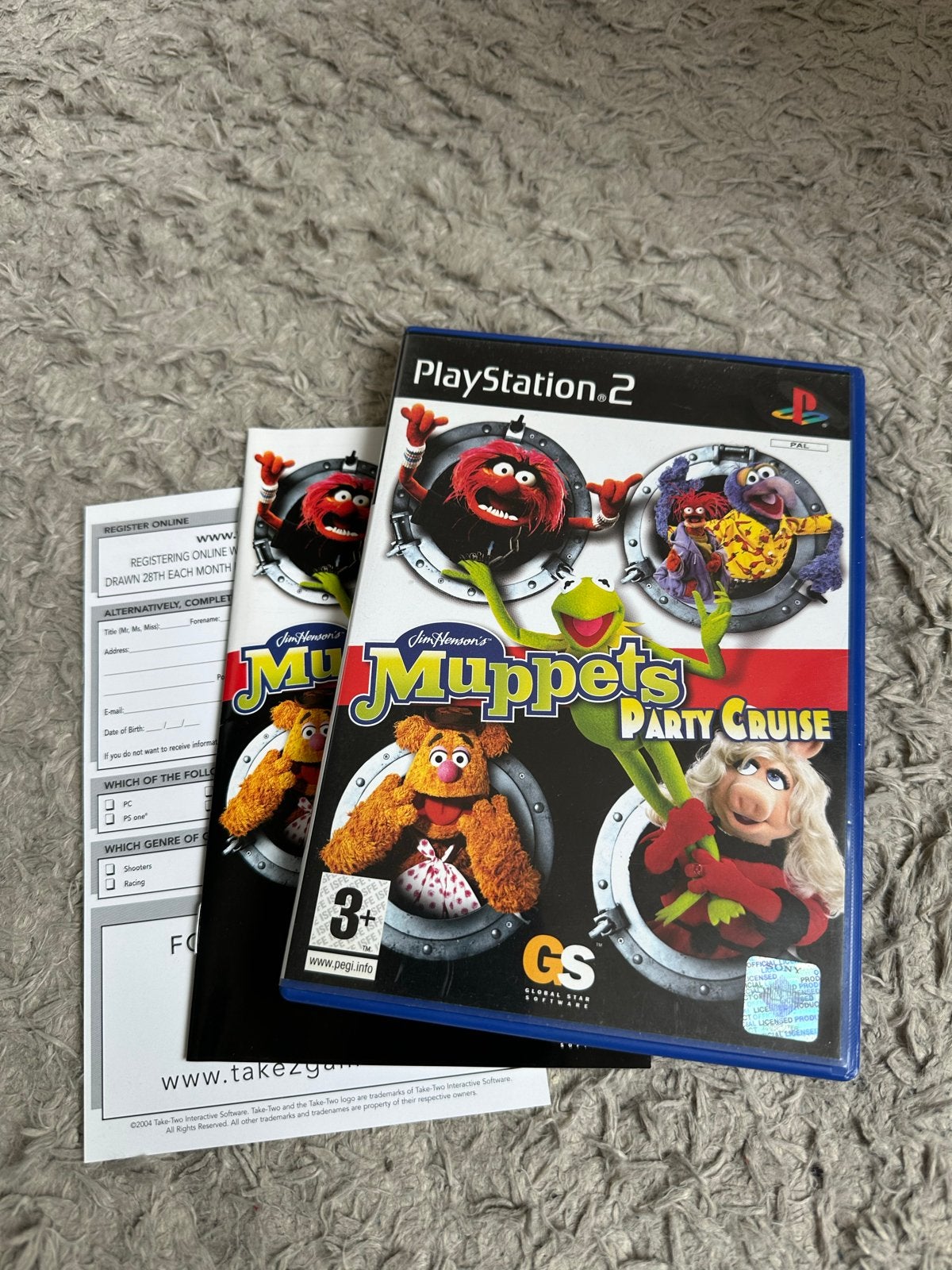 Muppets Party Cruise PlayStation 2 (PS2) Game, Ophalen of Verzenden, Gebruikt, Met games