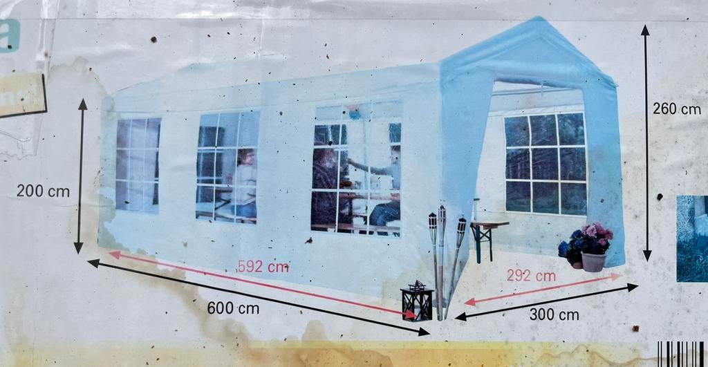Partytent, Tuin en Terras, Partytenten, Ophalen, Gebruikt, Partytent, Minder dan 4 meter