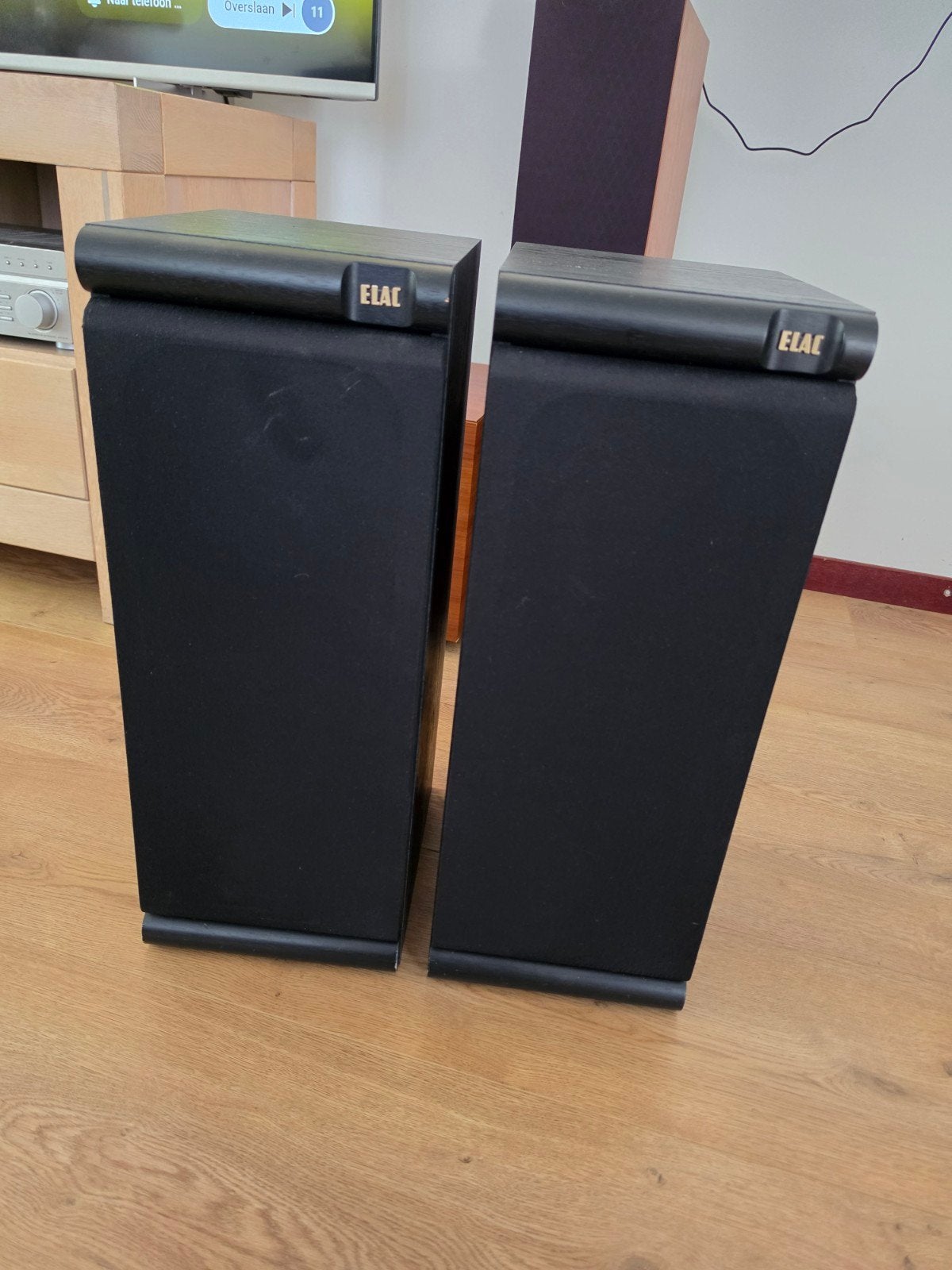 ELAC EL 80 II Speakers - Zo goed als nieuw € 100 euro, Overige merken, Stereo speakers, Basreflex, Ophalen of Verzenden