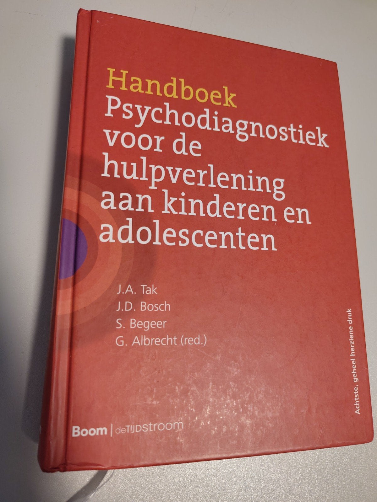 Handboek Psychodiagnostiek voor de hulpverlening, Boeken, Studieboeken en Cursussen, Ophalen of Verzenden, Gelezen, WO, J.A. Tak
J.D. Bosch
S. Begeer
G. Albrecht