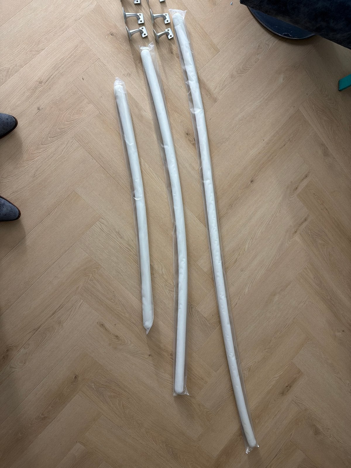 Nieuwe Trapleuning met Bevestigingsbeugels - Wit, Ophalen, Nieuw