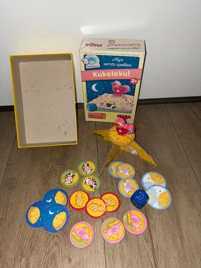 HABA mijn eerste spellen: Kukeleku, Ophalen of Verzenden, Gebruikt