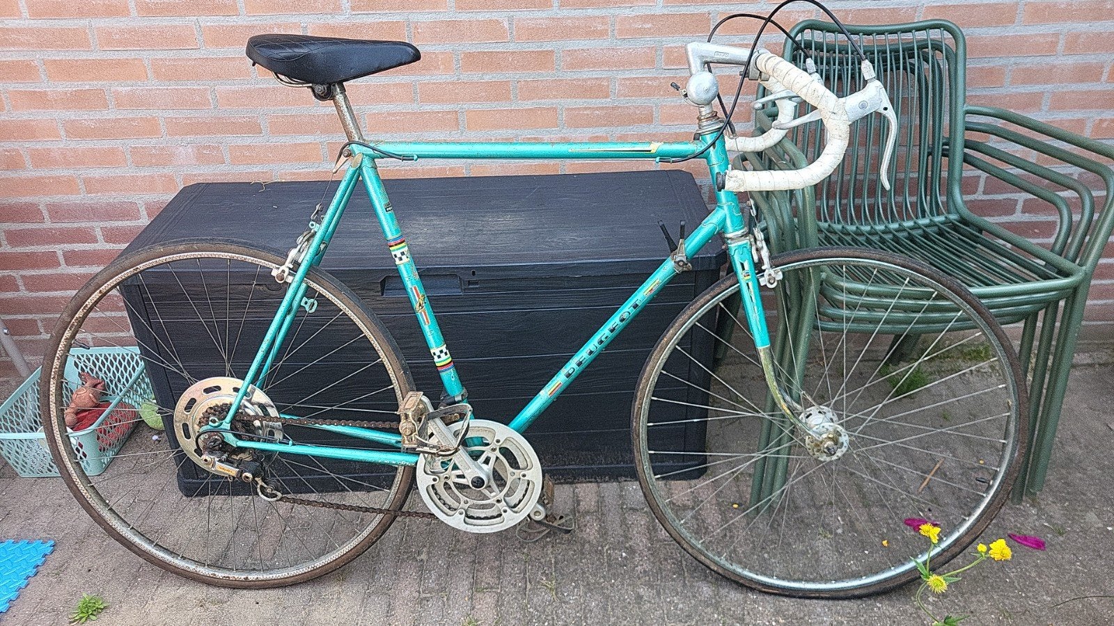 Vintage Peugeot Cadre Allege racefiets, Fietsen en Brommers, Fietsen | Racefietsen, Gebruikt, Ophalen, Overige merken, 10 tot 15 versnellingen