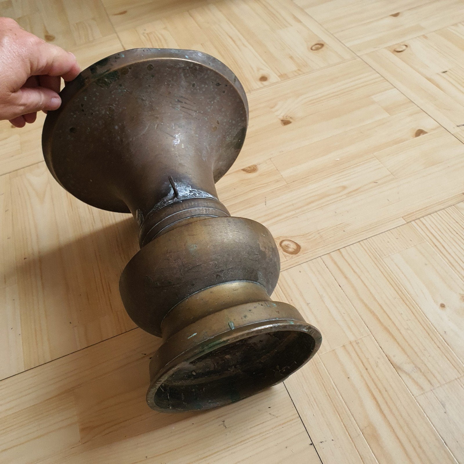Antieke Indische Messing Kwispedoor - ca. 1900, Ophalen of Verzenden