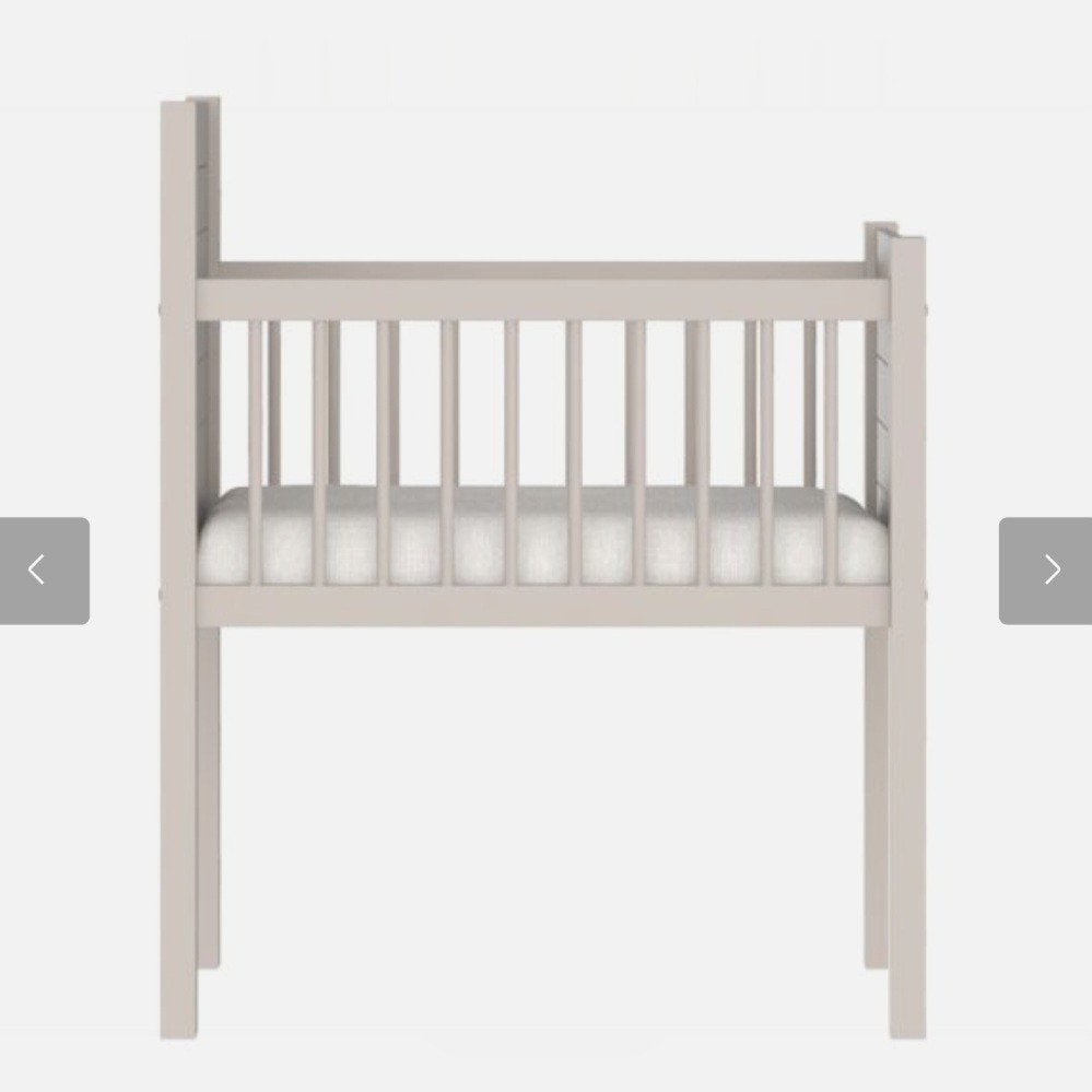 prachtig lief kinderwiegje, Noa kidsmill lichtgrijs oatmael, Ophalen, Zo goed als nieuw, Wieg