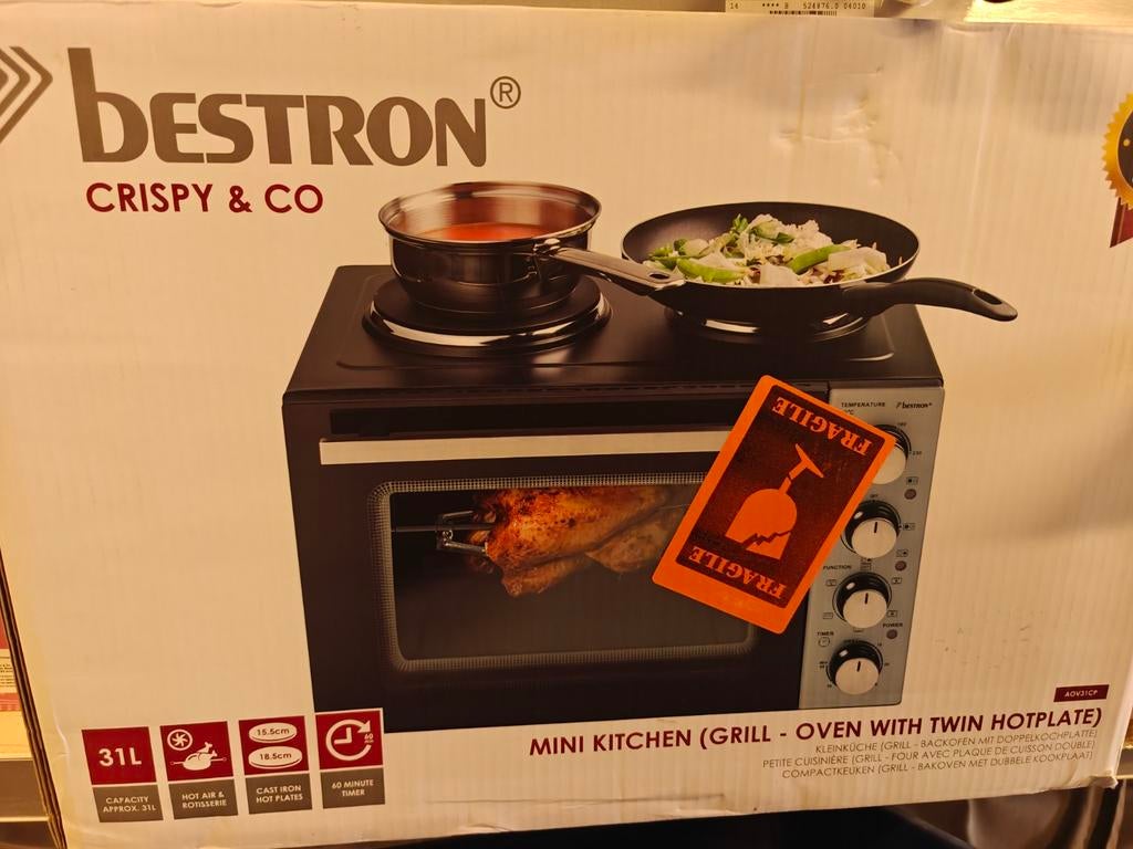 Bestron AOV31CP, Witgoed en Apparatuur, Gourmetstellen, Ophalen of Verzenden, Nieuw, 4 t/m 7 personen