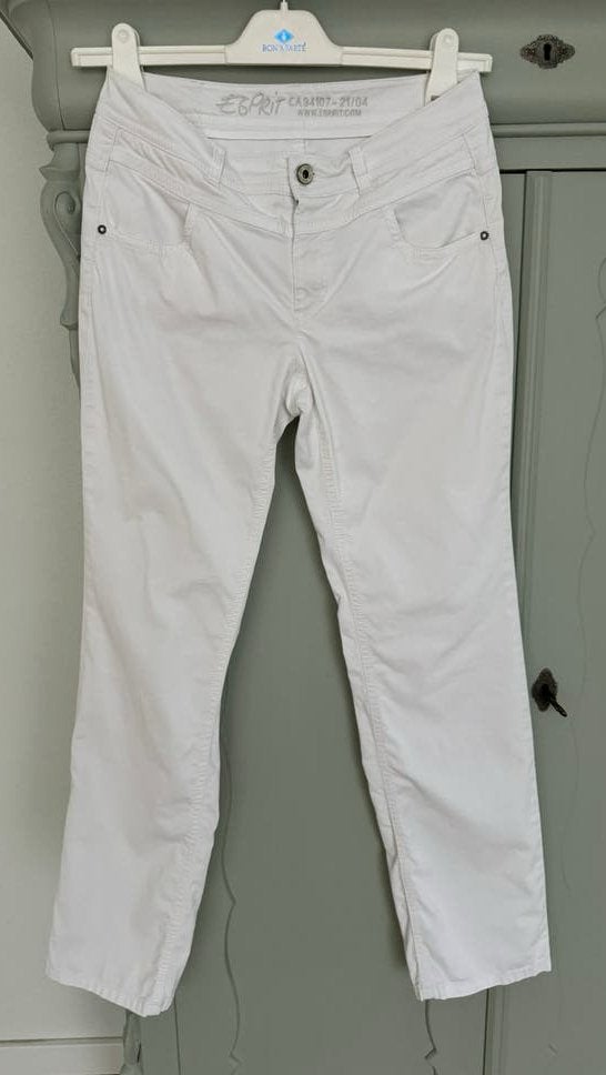 Witte broek van het merk Esprit maat 38 (M), Ophalen of Verzenden, Zo goed als nieuw, Wit, W30 - W32 (confectie 38/40)