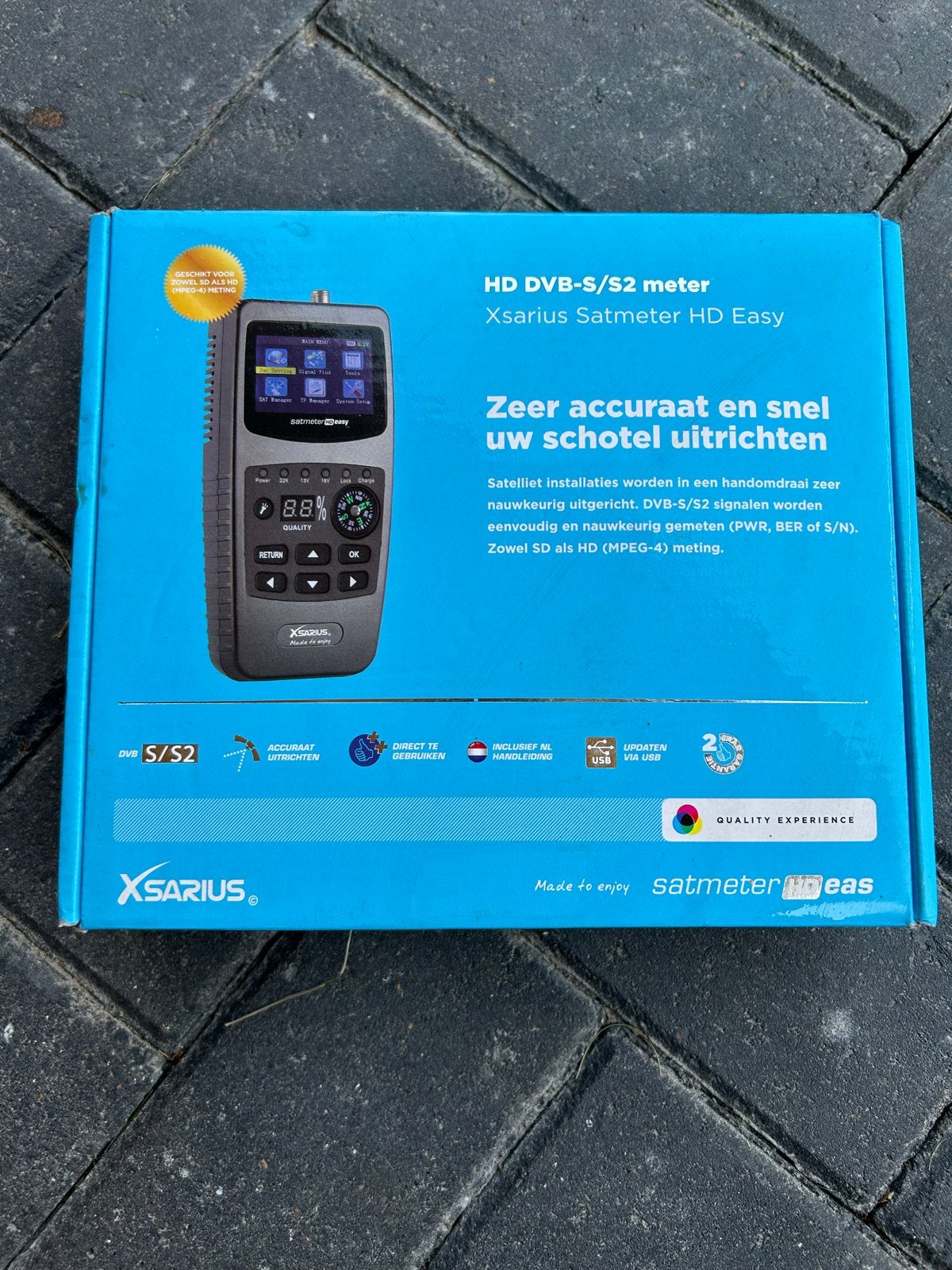 XSarius Satmeter HD Easy DVB-S/S2 Satellietmeter, Ophalen of Verzenden, Zo goed als nieuw, (Schotel)antenne, Overige merken
