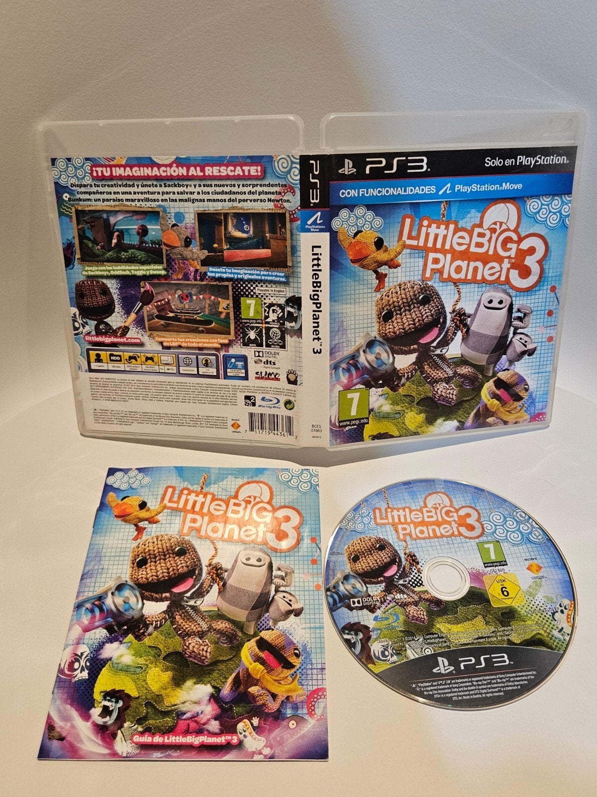 Little Big Planet 3 PS3, Spelcomputers en Games, Avontuur en Actie, Ophalen of Verzenden, Zo goed als nieuw, 3 spelers of meer