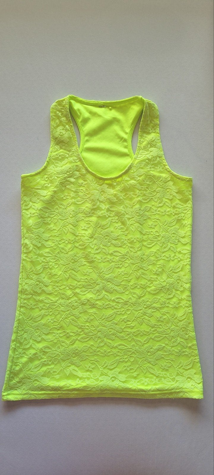 Neon topje-festival topje, Kleding | Dames, Maat 38/40 (M), Verzenden, Geel, Zo goed als nieuw