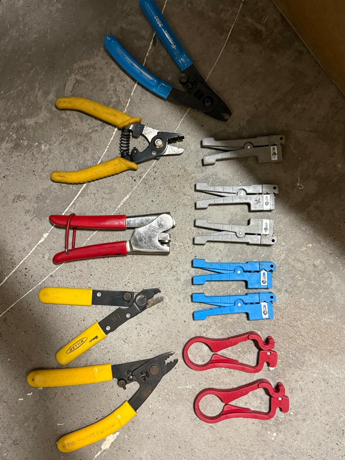 Glasvezel gereedschap set - Striptangen en klemmen, Doe-het-zelf en Verbouw, Gereedschap | Handgereedschap, Ophalen, Gebruikt