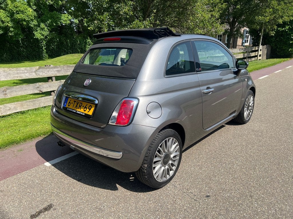 Fiat 500 C 0.9 TwinAir Turbo Cult Cabriodak Clima Leder, Auto's, Gebruikt, Cabriolet, Bedrijf, Handgeschakeld