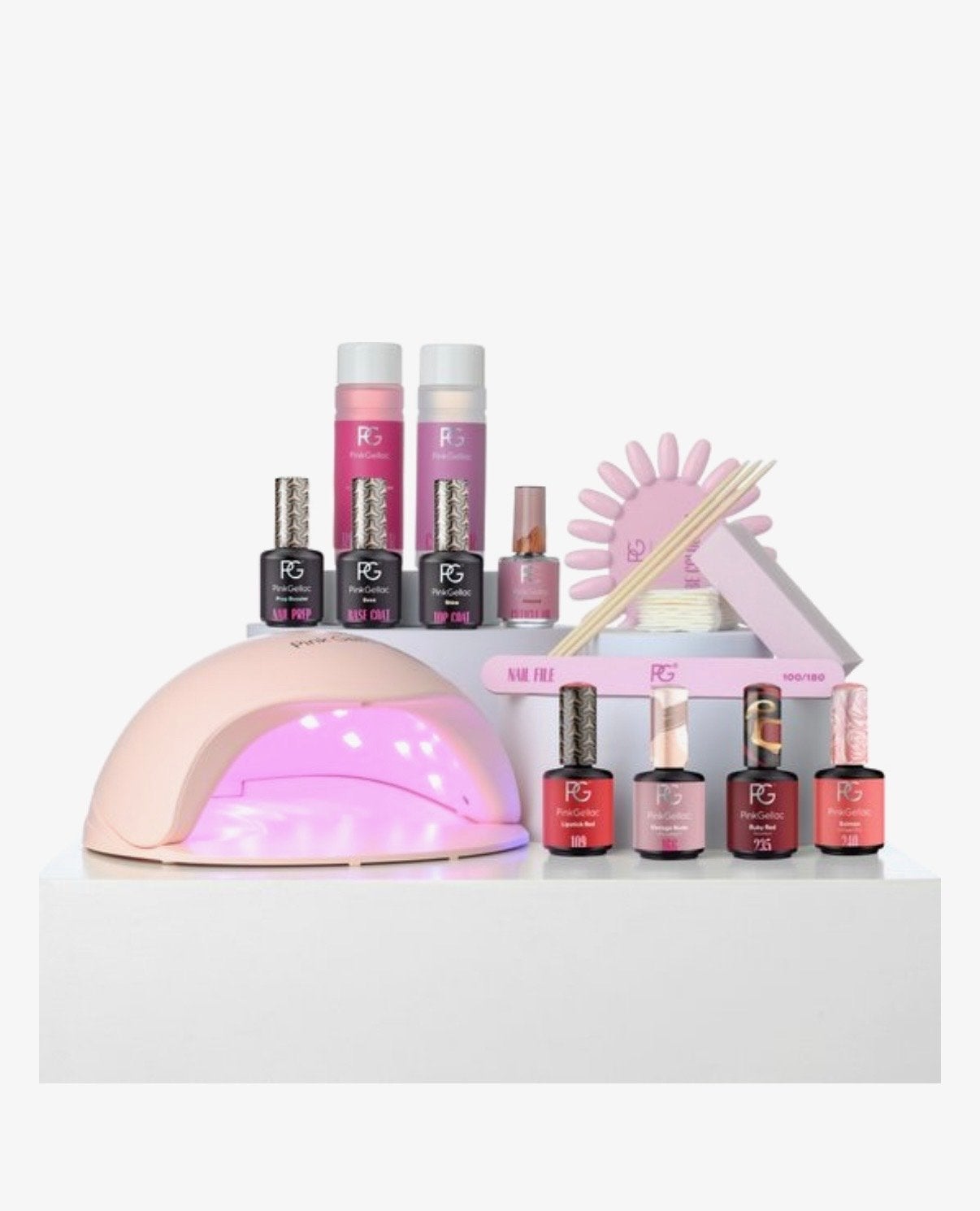 Pink Gellac x Soap. Gel Nagellak Starter Set Premium, Ophalen of Verzenden, Nieuw, Verzorging