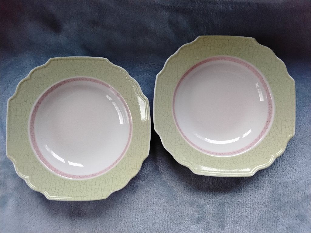 2 Borden Villeroy & Boch Cascara - Diepe borden -, Huis en Inrichting, Verzenden, Villeroy & Boch, Zo goed als nieuw, Bord(en)