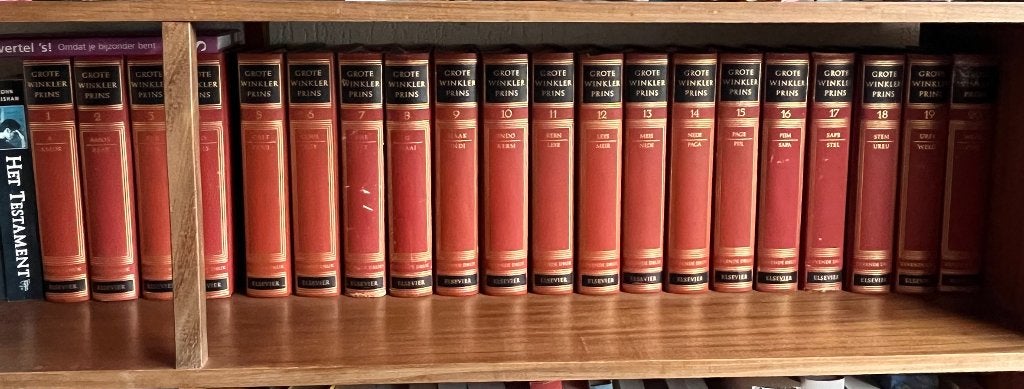 Complete encyclopedie serie van 'Grote Winkler Prins', Boeken, Encyclopedieën, Ophalen, Gelezen, Algemeen