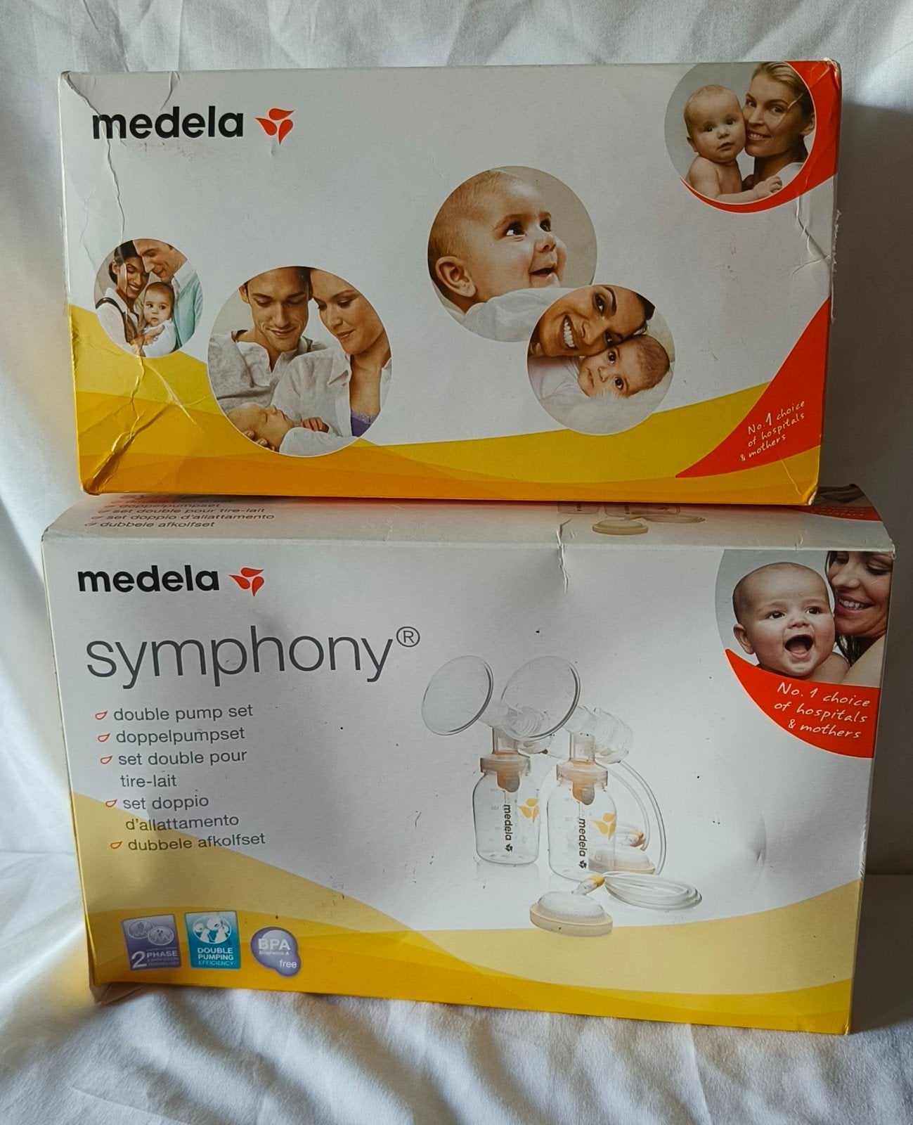 Medela Symphony dubbele kolfset, Ophalen of Verzenden, Zo goed als nieuw
