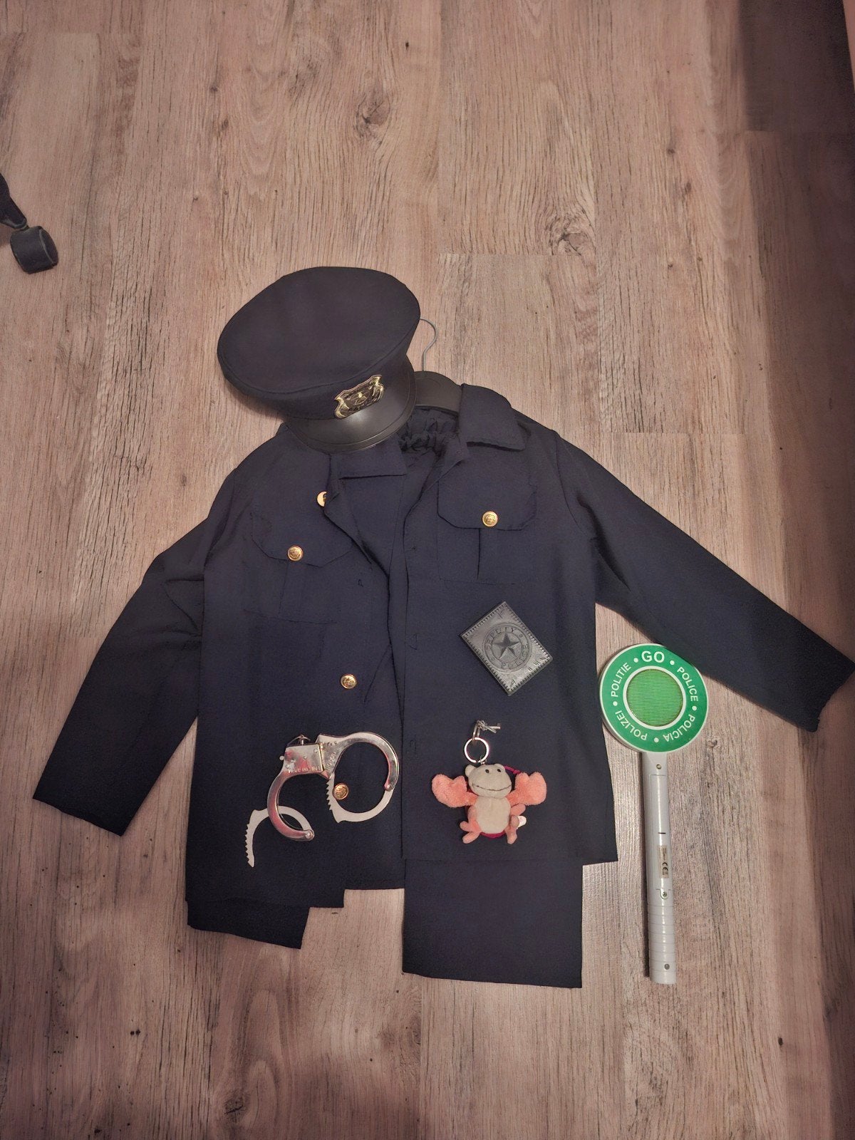 Politiepakje kind maat 104 - compleet met accessoires, Jongen of Meisje, Ophalen of Verzenden, Zo goed als nieuw, Setje