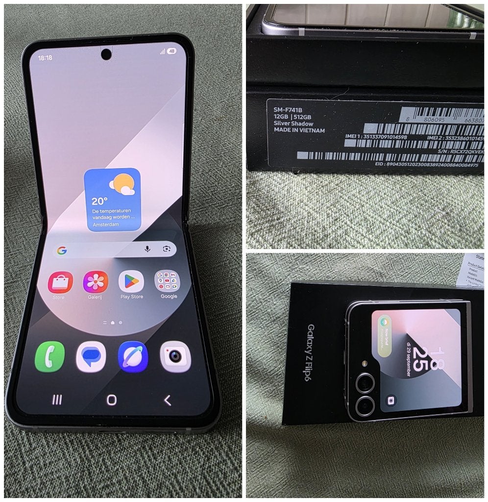 Samsung Galaxy Z Flip 6 vouwtelefoon IGST 512 GB accu 100%