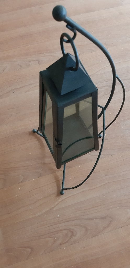 Moderne design lantaarn piramide, Tuin en Terras, Overige materialen, Minder dan 50 watt, Staande lamp, Ophalen of Verzenden