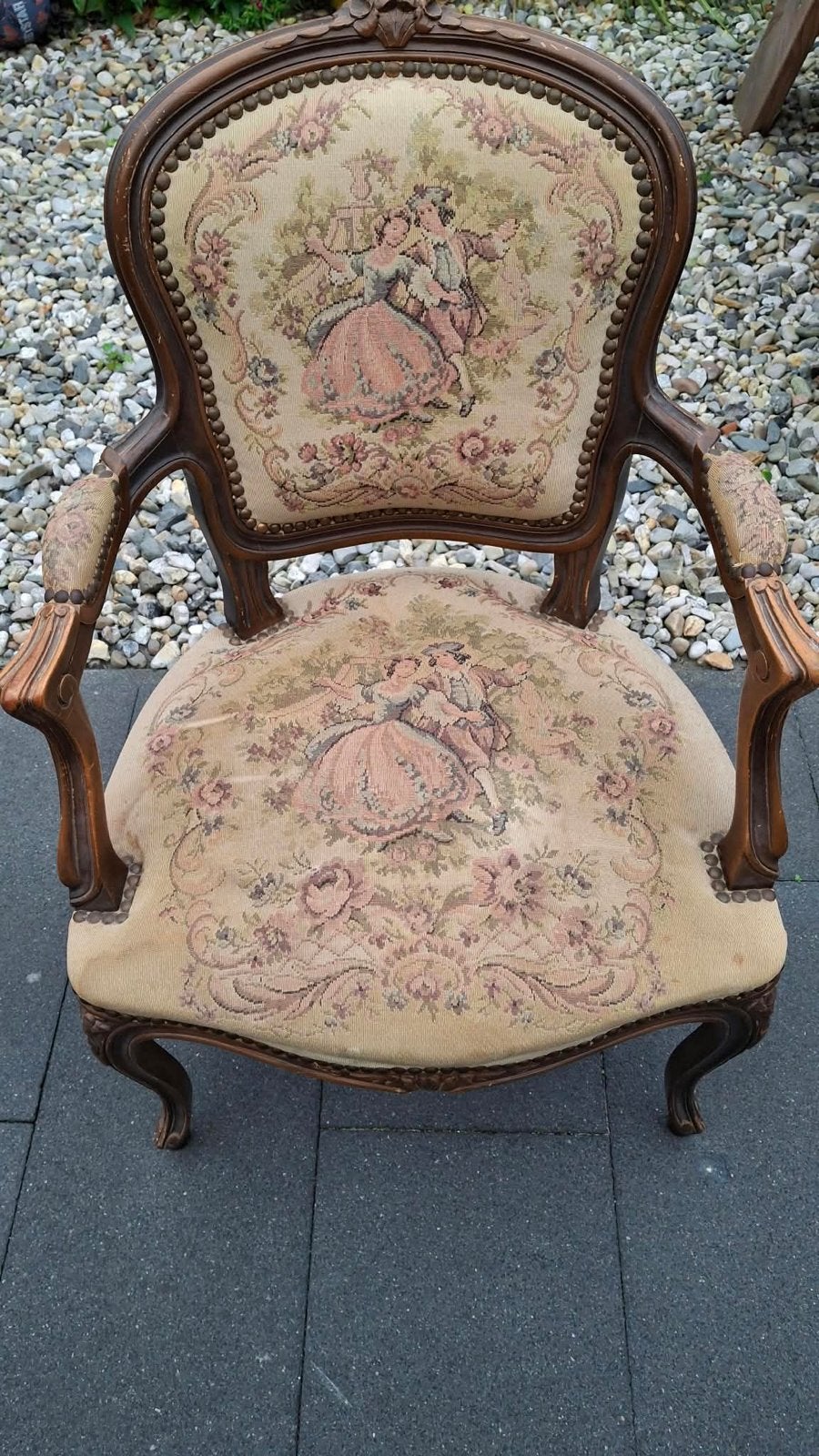 Prachtige klassieke fauteuil in Louis XV-stijl, Ophalen