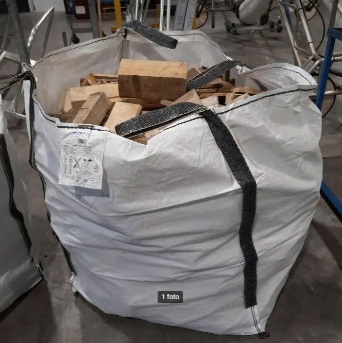 Big bags verzaagd pallethout, haardhout, brandhout, Minder dan 3 m³, Ophalen, Overige houtsoorten, Blokken
