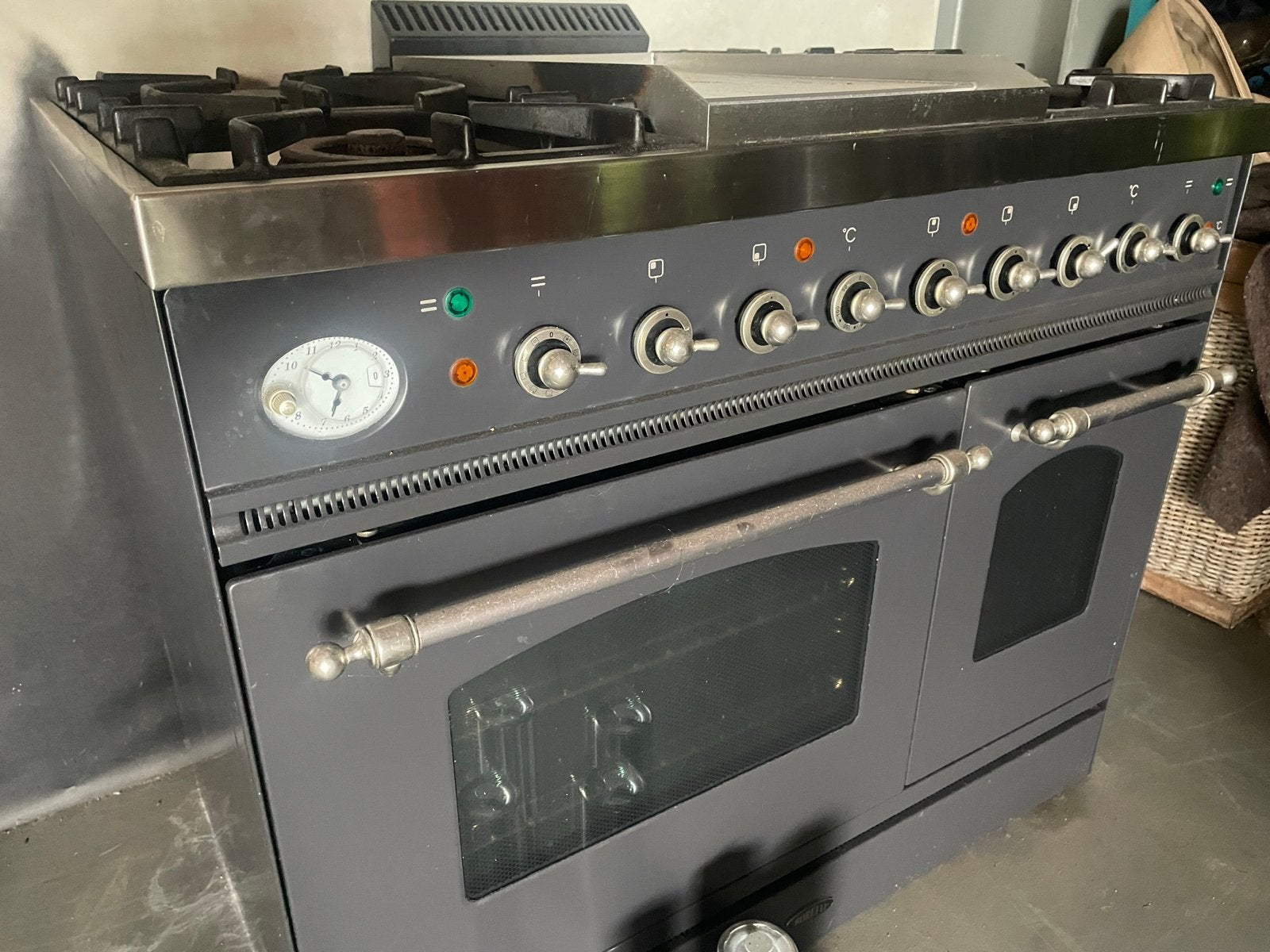 Boretti Fornuis, Gas Kookplaat, Dubbele Oven, Ophalen, Gebruikt, 60 cm of meer, Grill