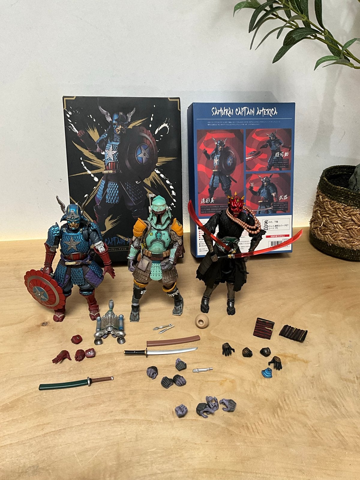 Exclusieve Samurai Actiefiguren: Captain America, Boba Fett, Ophalen of Verzenden, Zo goed als nieuw