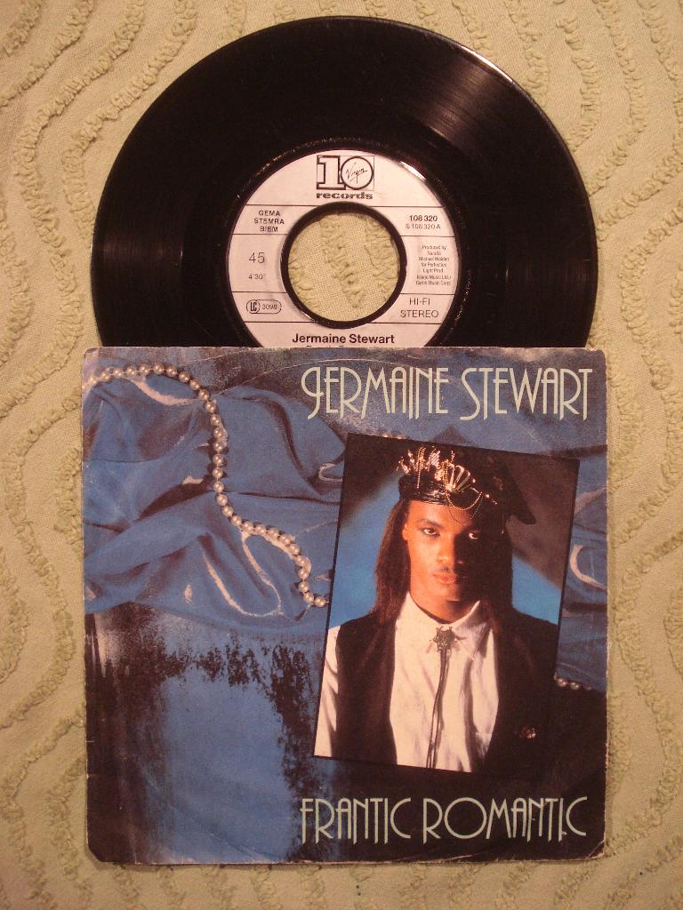 Jermaine Stewart 7" Vinyl Single: ‘Frantic romantic’ (D), Ophalen of Verzenden, Zo goed als nieuw, Pop