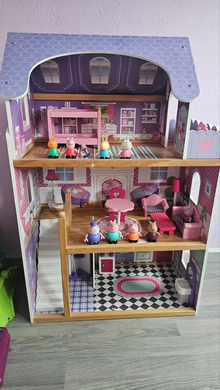 Groot Peppa Pig Poppenhuis met Meubels en Figuren, Kinderen en Baby's, Speelgoed | Poppenhuizen, Ophalen, Poppenhuis