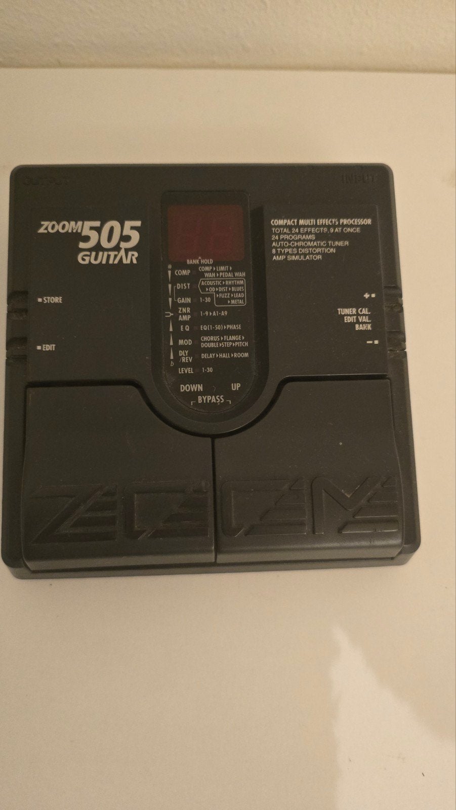 Zoom 505 Gitaar Multi-Effect Processor, Ophalen, Gebruikt, Delay of Echo