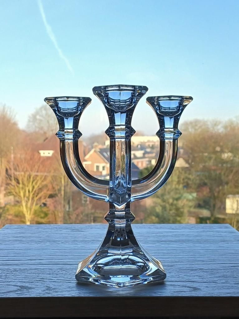 3-Armige Kandelaar Villeroy & Boch Kristal, Ophalen of Verzenden, Kristal