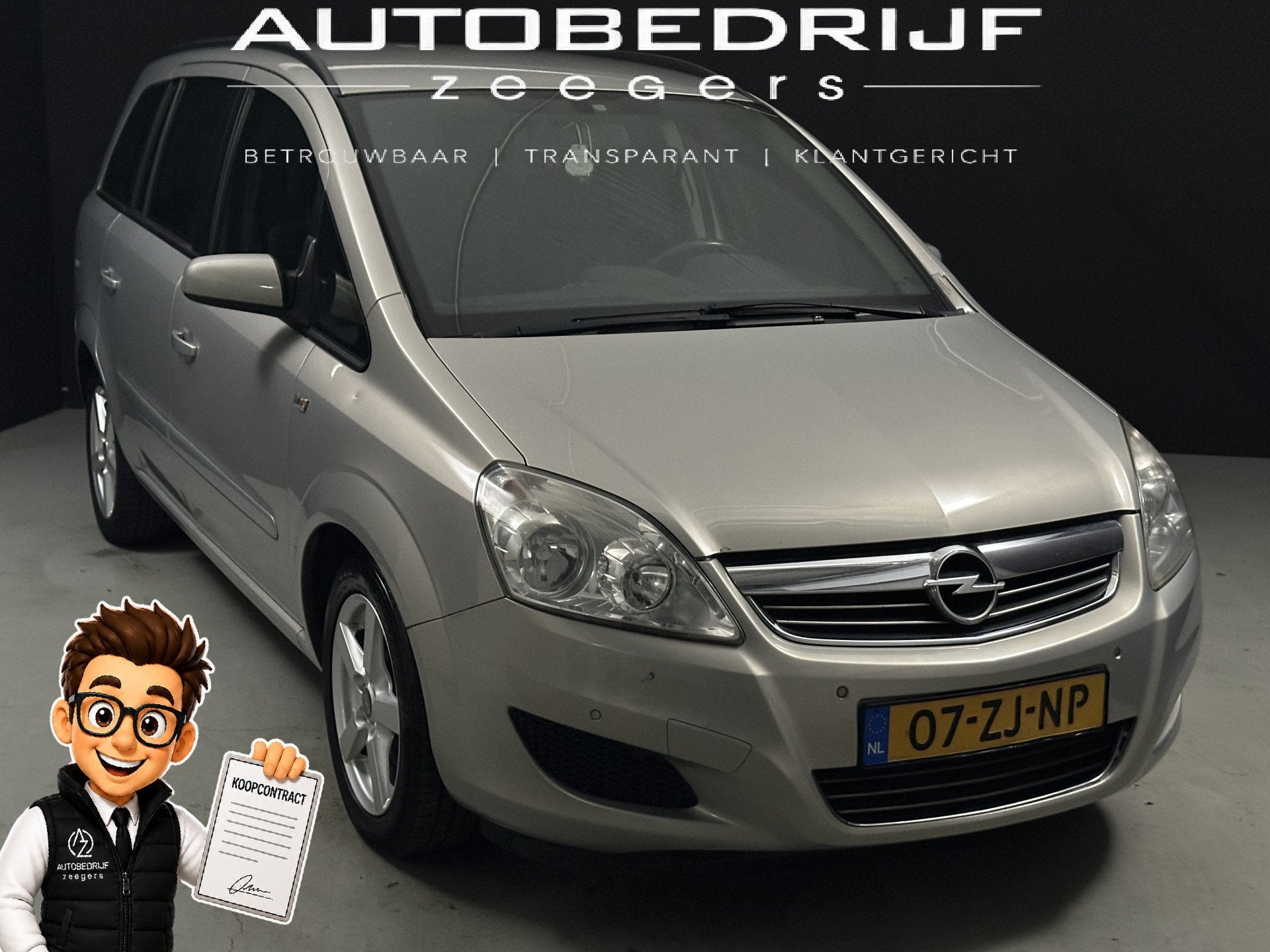 Opel Zafira 2.2 Business *7-Persoons*Navi* (bj 2008), Auto's, Voorwielaandrijving, Gebruikt, 4 cilinders, 150 pk