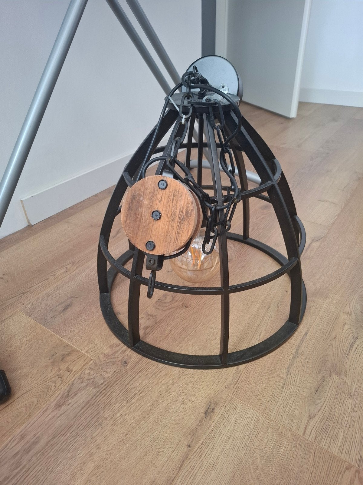 Industriele lamp, Ophalen, Zo goed als nieuw, Metaal, E27 (groot)