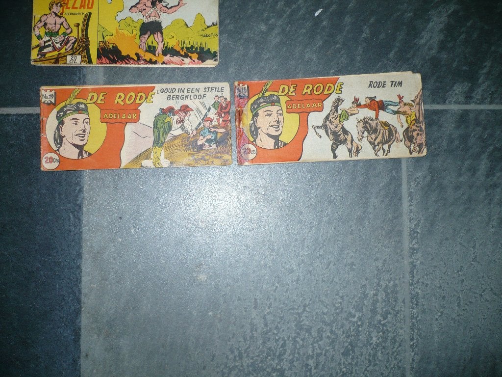 2 rode adelaar oblong uit 1953 door enzo chlomenti, Gelezen, Ophalen of Verzenden, Enzo chlomenti, Meerdere stripboeken