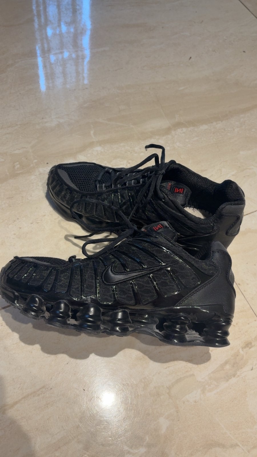 Nike Shox Sportschoenen Zwart - Maat 40, Ophalen, Gedragen, Zwart, Sneakers of Gympen