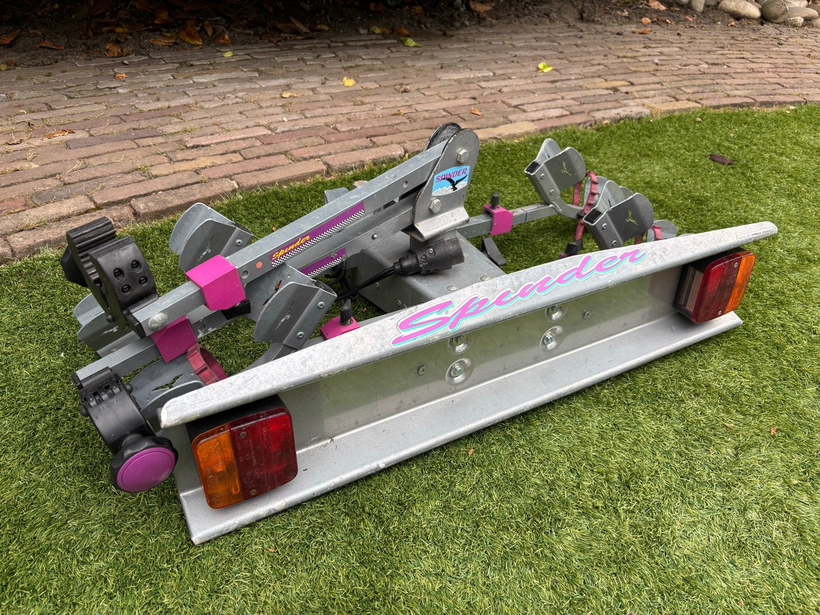 Spinder Fietsendrager voor 2 fietsen, Auto diversen, Fietsendragers, Gebruikt, Trekhaakdrager, 2 fietsen, Elektrische fiets, Ophalen