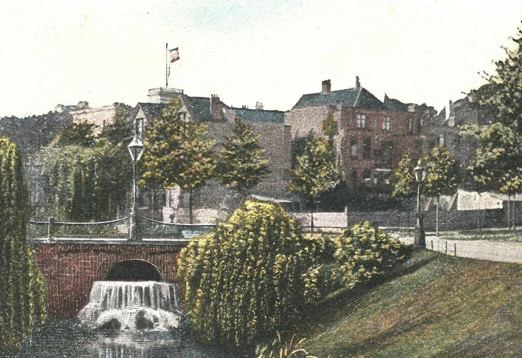 947133 Arnhem Waterwerken bij Sonsbeek 1928 Gelopen, Ophalen of Verzenden, 1920 tot 1940, Gelopen, Gelderland
