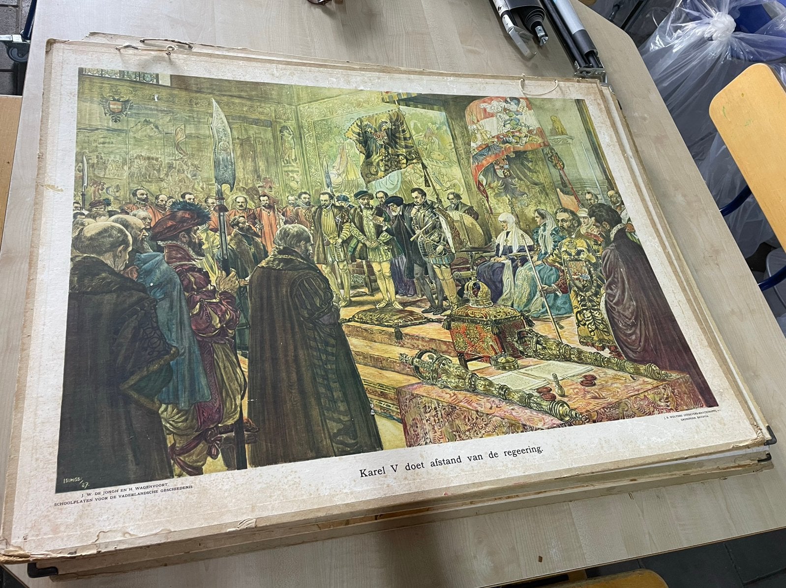 11x Vintage Schoolplaat, Ophalen, Overige thema's