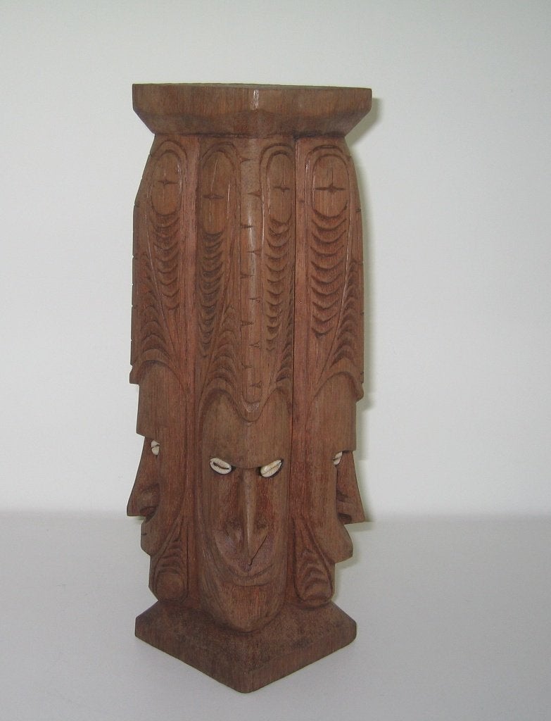Beeld in hout uit Papoea-Nieuw-Guinea  -  4036, Antiek en Kunst, Ophalen