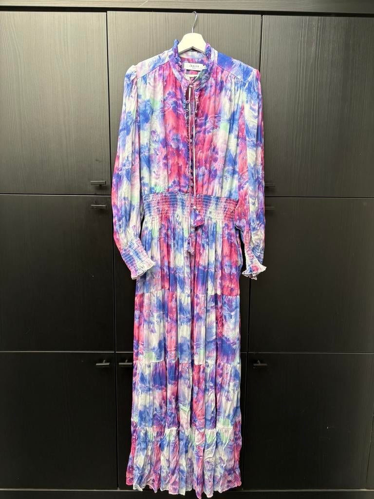 Janice jurk mt 42, Kleding | Dames, Jurken, Ophalen of Verzenden, Zo goed als nieuw, Maat 42/44 (L), Onder de knie