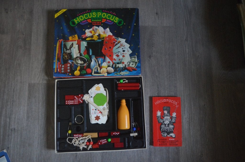 Goocheldoos kinderen vintage/jaren 60/70, Kinderen en Baby's, Ophalen, Gebruikt, Ontdekken