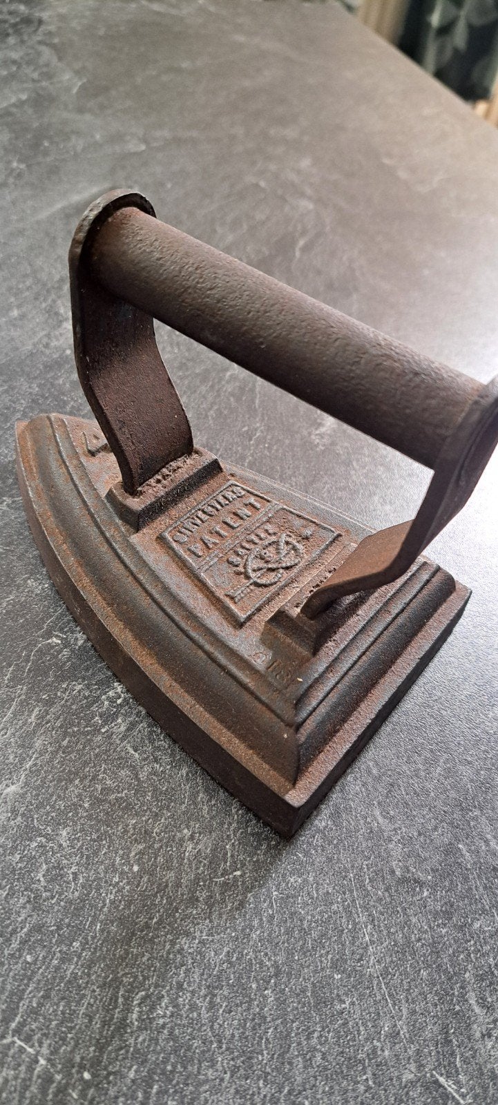 Antiek strijkijzer - Silvester Patent - Decoratief, Antiek en Kunst, Ophalen of Verzenden