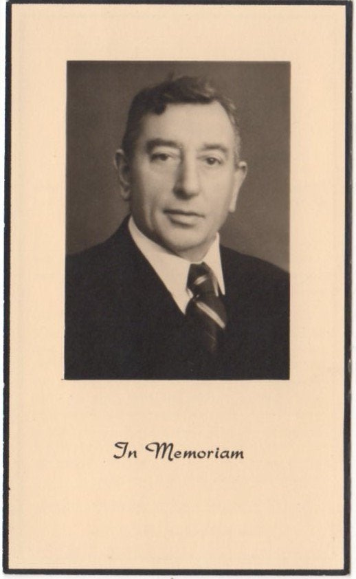 Adrianus Denissen 1887 Halsteren + 1957 Tilburg, 70 jaar oud, Verzenden