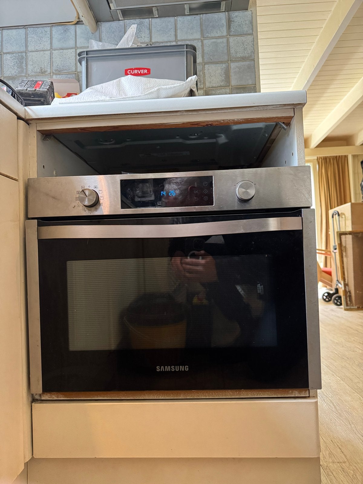 Samsung NQ50J3530** Combi-oven/Magnetron, Ophalen, 45 tot 50 cm, Gebruikt, Hete lucht
