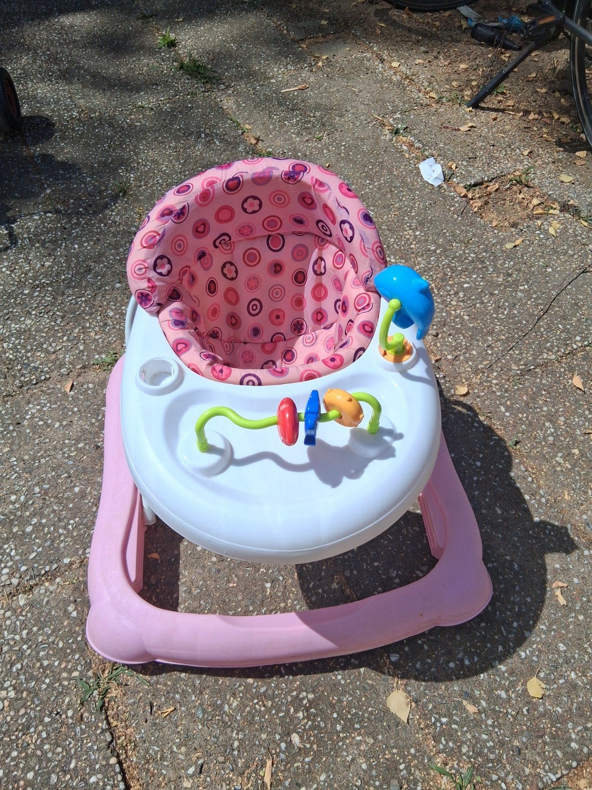 Roze baby loopstoel met speelgoed - Schoon en functioneel, Ophalen
