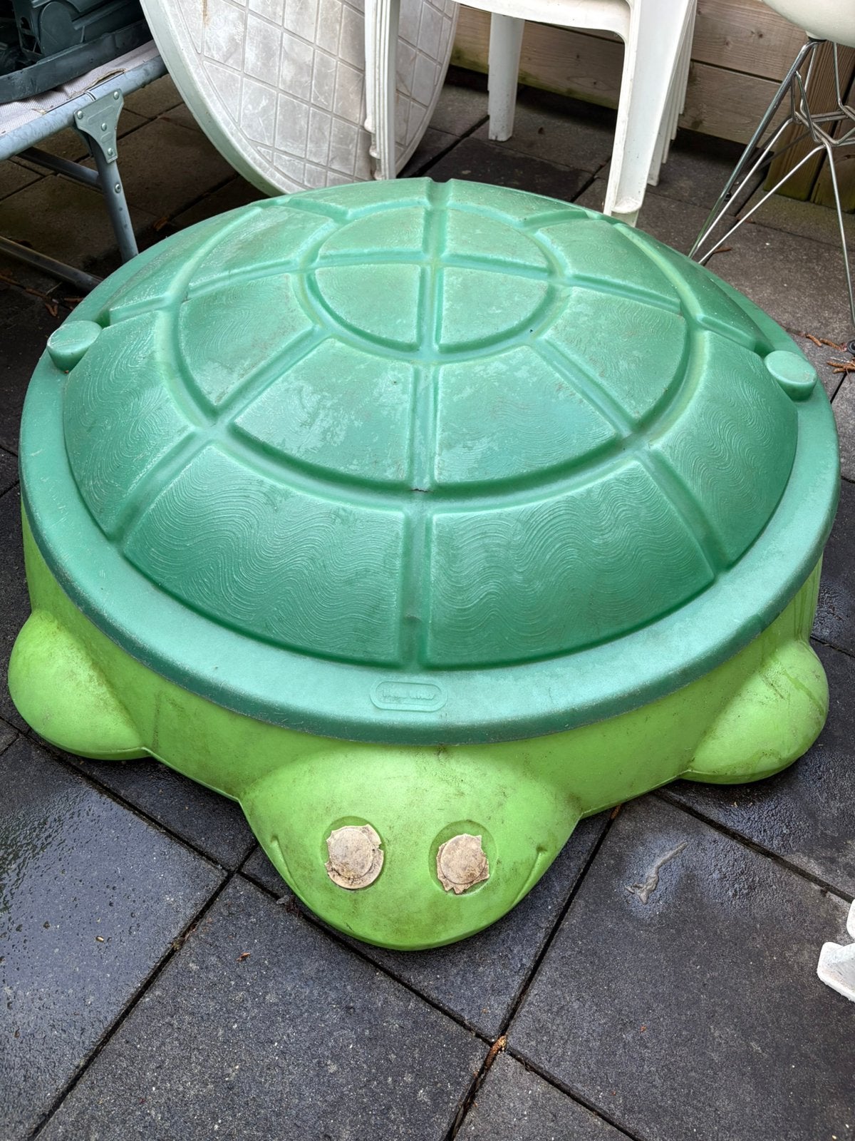 Groene zandbak/zwembad gratis, Ophalen, Gebruikt
