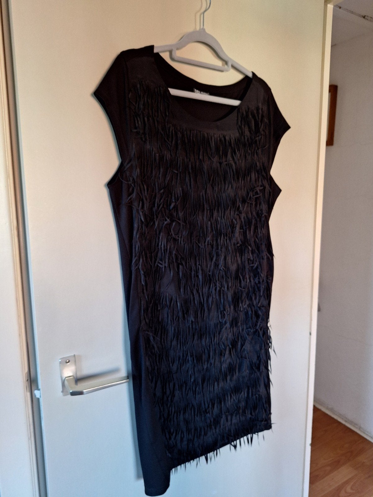 DIDI Zwarte Jurk Maat XL met Franjes, Zwart, Maat 46/48 (XL) of groter, DIDI, Ophalen of Verzenden