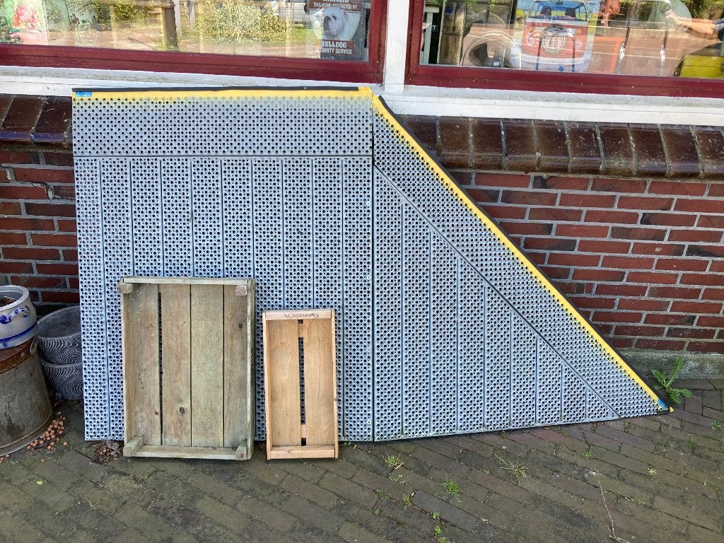 oprijplaat, Ophalen, Gebruikt